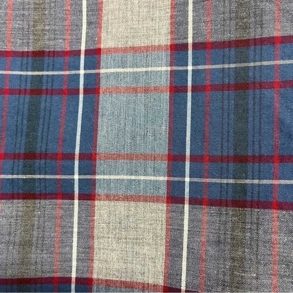 J.Crew Blue Check Slim Button Down Long Sleeve Shirt
